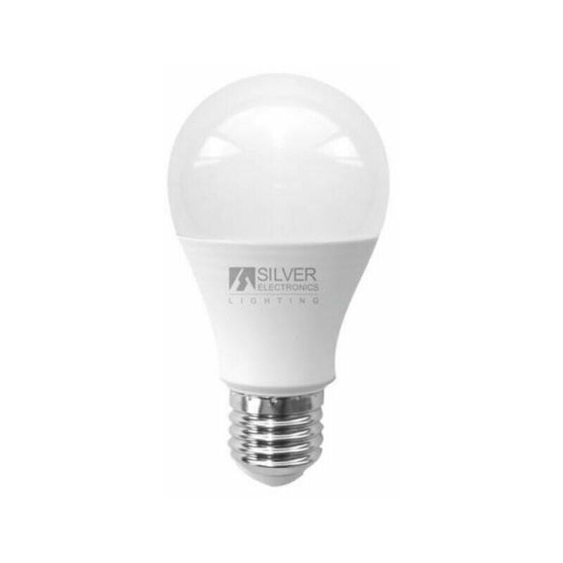 

Bh Design - Bombilla LED Esférica Silver Electronics ECO E27 15W Luz blanca