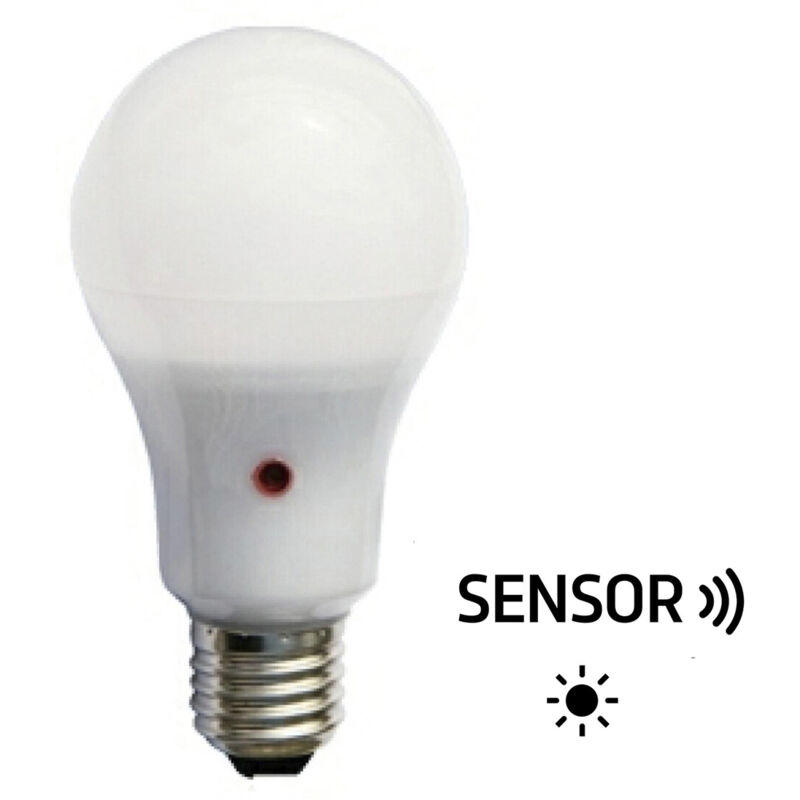 

Lámpara standard Led sensor día/noche (luz natural) 12W 3000°K 1000Lm 180° 65x125mm. (F-BRIGHT 2601750)