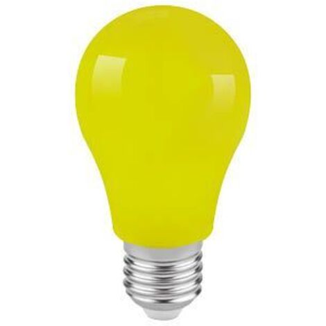 Bombilla LED estándar 1W E27 Amarillo