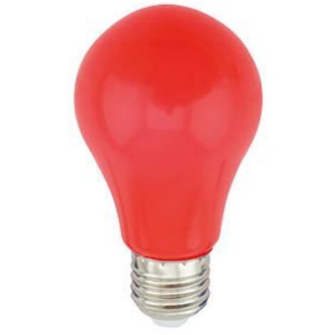 Bombilla LED estándar 1W E27 Rojo