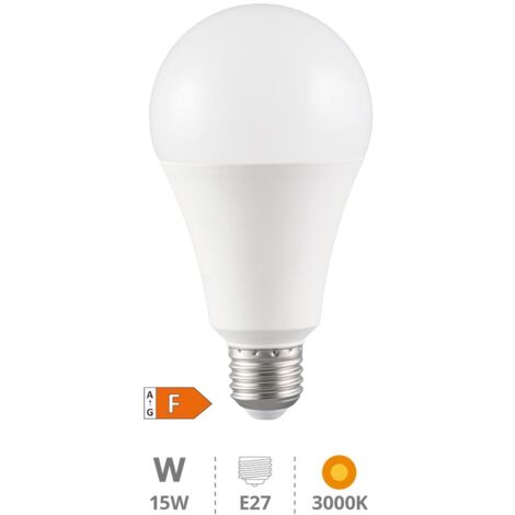 Bombilla LED estándar A60 E27 15W 3000K 1574 lm 190 grados