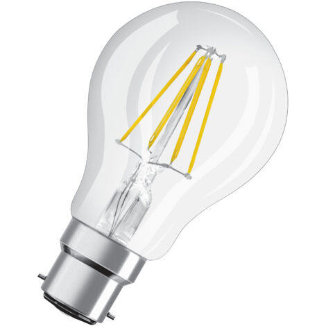 BOMBILLA LED ESTANDAR FILAMENTO B22D 7W LUZ CALIDA OSRAM