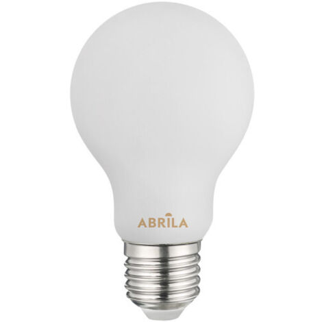 Bombilla LED estándar opal de filamento "Abrila" E27 (8W 3000K 720lm) Ø6x10,5cm
