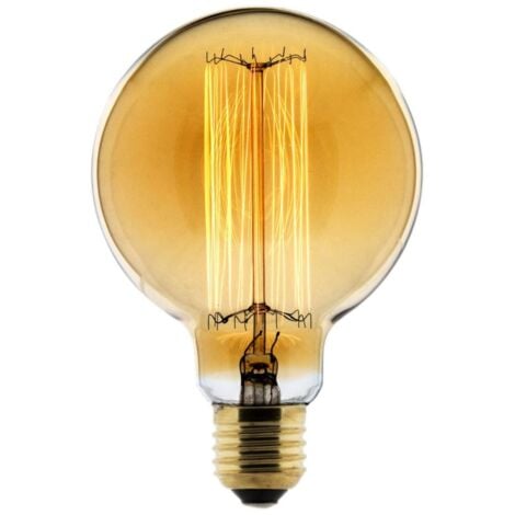 Bombilla LED Filamento Deco carbón Globo Ø95 25W E27 2700K (Luz Cálida) - Elexity
