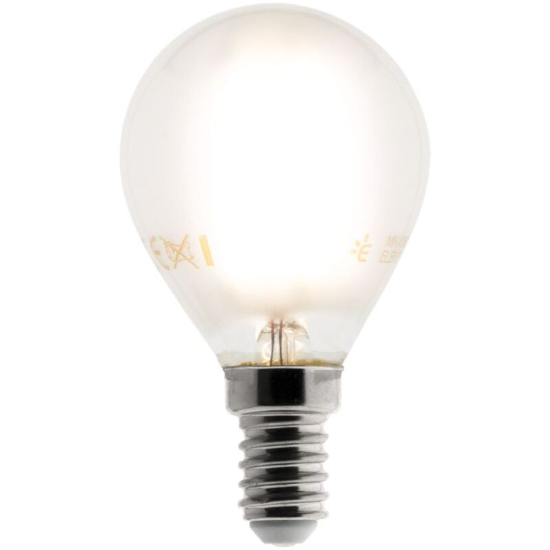 

Bombilla LED Filamento Deco Esférica 4W E14 420lm 2700K (blanco cálido)