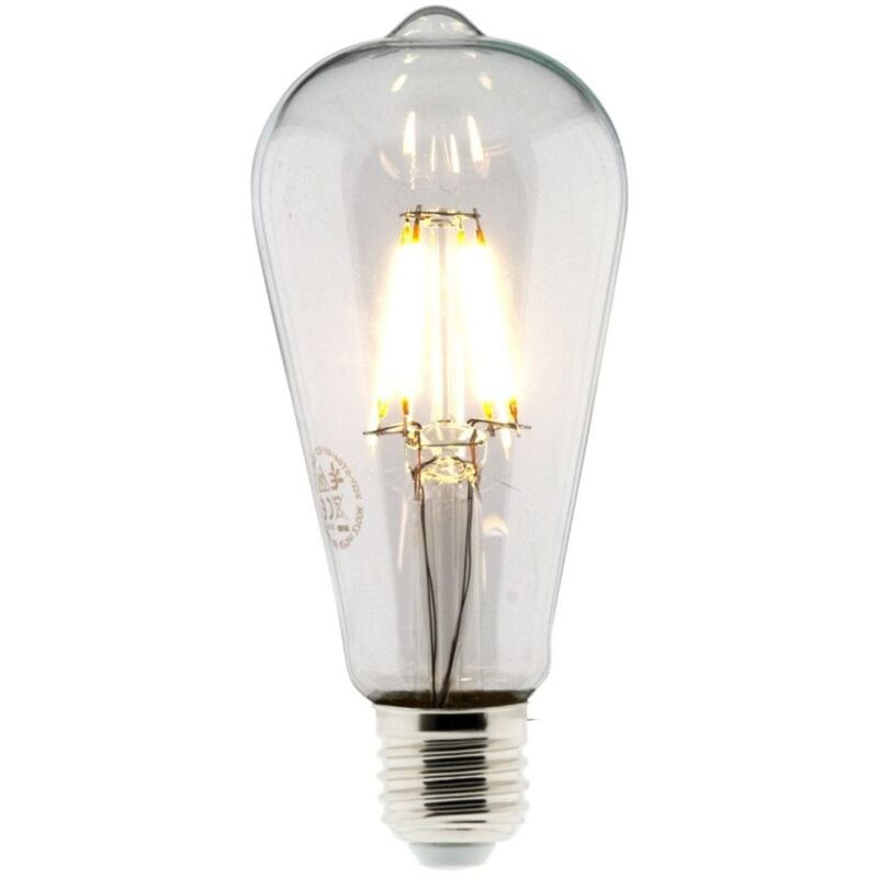 

Bombilla LED Filamento Deco ST64 4W E27 470lm 2700K (blanco cálido)