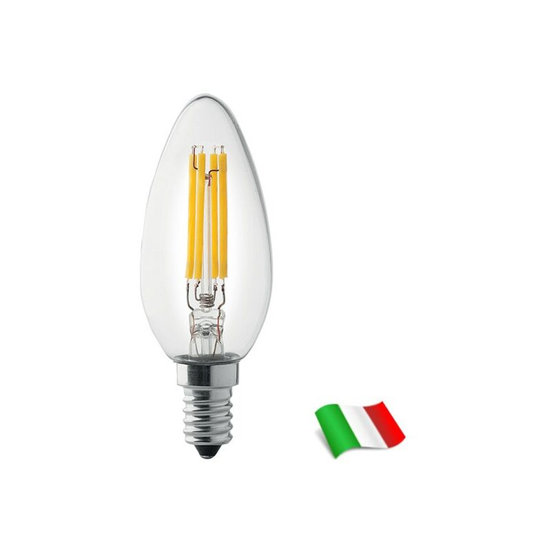 

Bombilla LED Filamento E14 a Vela 4W 2500K° Wiva