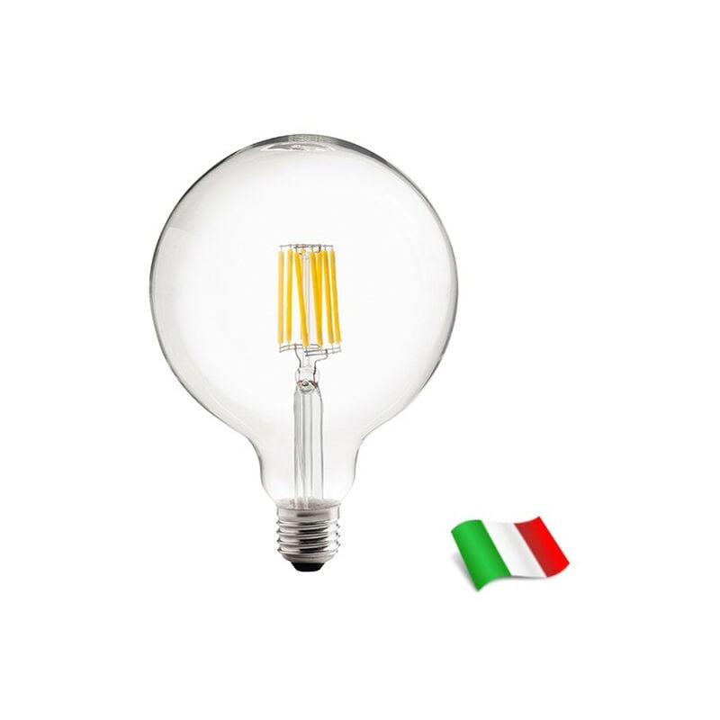 

Bombilla LED filamento E27 G125 8W 3000K° Wiva
