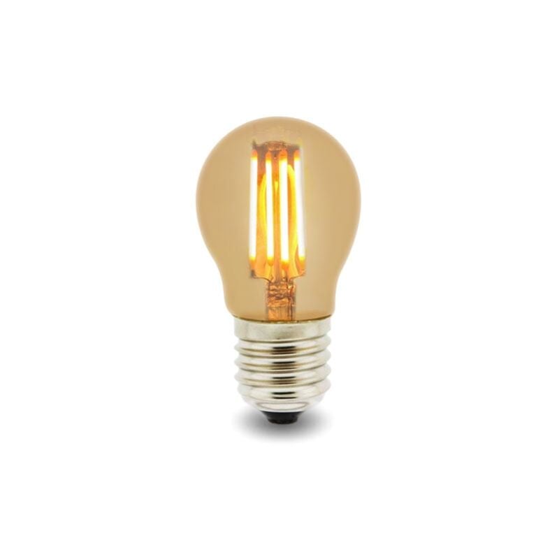 

Bombilla LED Filamento E27 G45 4W Ámbar Blanco Cálido 2300K - Iluminashop