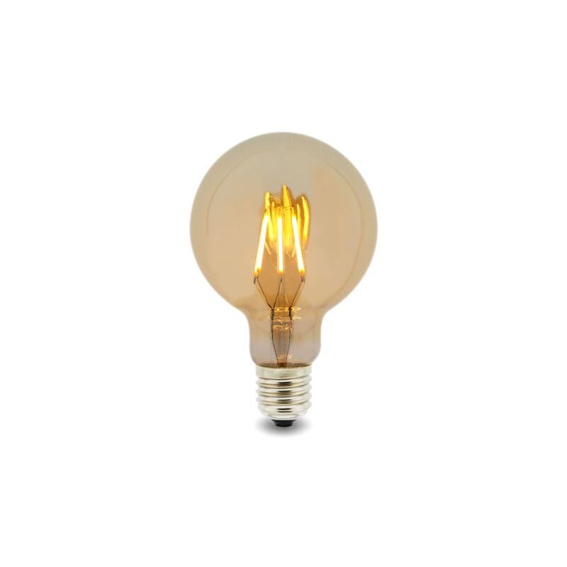 

Bombilla LED Filamento E27 G80 6W Ámbar Blanco Cálido 2300K - Iluminashop