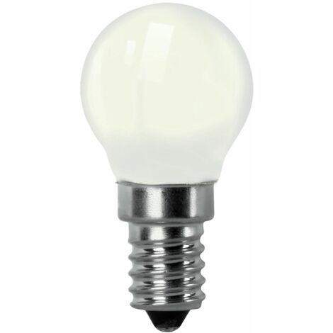 Bombilla LED Filamento Esférica Opalina E14 4W Cálida Matel