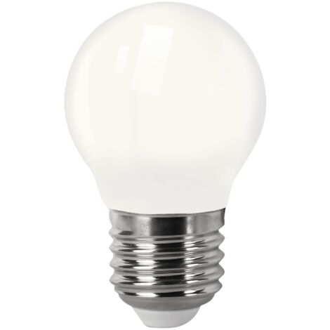 Bombilla LED Filamento Esférica Opalina E27 4W Fría Matel