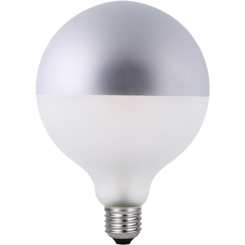 

Garza - Bombilla LED filamento Globo G125 Plata 4,5W 380lm equivalente a 35W. E27. 360º, Luz cálida