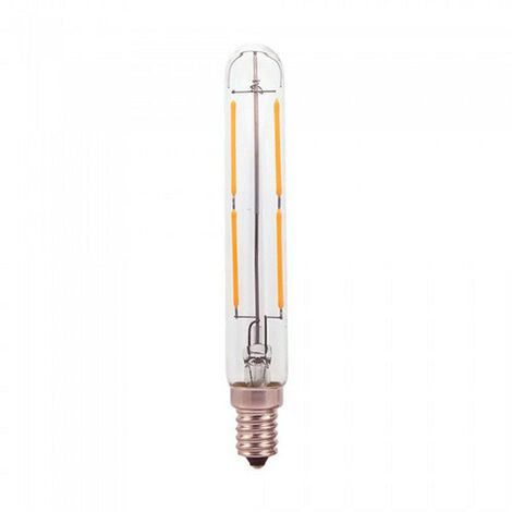Bombilla LED E14 filamento tubular T20 4W 360° Temperatura de color - 2700K Blanco cálido
