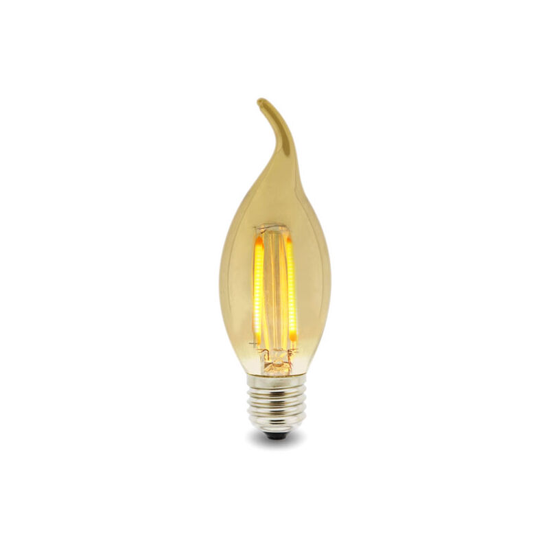 

Bombilla LED Filamento Vela E14 C35 Punta 4W Ámbar Blanco Cálido 2300K | IluminaShop