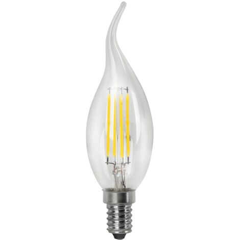 Bombilla LED Filamento Vela Llama Clara E14 4W Cálida Matel