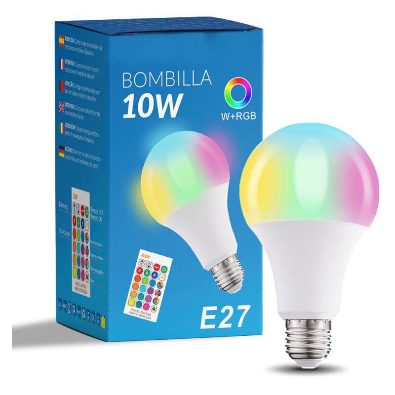 

Bombilla LED Future A60 E27 10W RGB+W con Mando RGB Opal | IluminaShop
