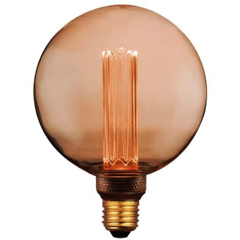 F-BRIGHT Bombilla led g125 decorativa globo e27 4 w 200 lm 1800 k luz cálida ø125 x 165 mm