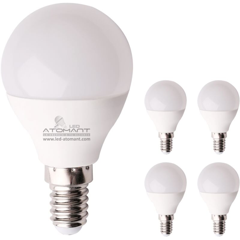 

Led Atomant Sl - Bombilla LED G45 E14 7W 680LM | Blanco Neutro 4500K - Pack 5 Uds. - Blanco Neutro 4500K