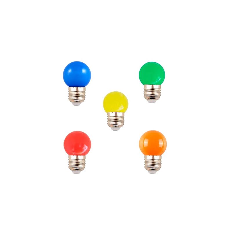 

Bombilla LED G45 E27 0.5W de Colores Verde - Iluminashop