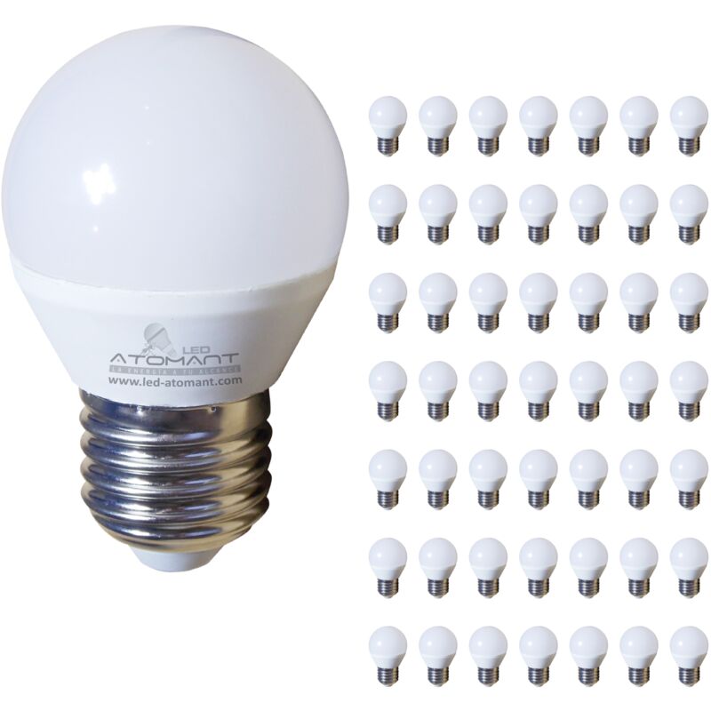 

Bombilla LED G45 E27 7W 680LM | Blanco Cálido 3000K - Pack 50 Uds. - Blanco Cálido 3000K