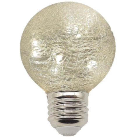 Bombilla LED G80 E27 Especial Guirnalda con Hilo Luminoso Blanco Cálido