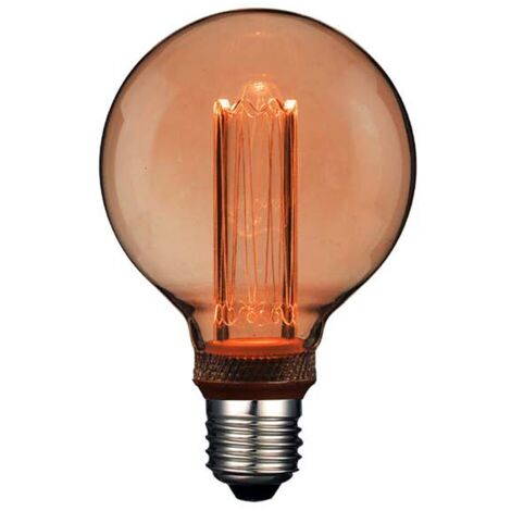 Bombilla led g95 decorativa globo e27 4 w 200 lm 1800 k luz cálida ø95 x 145 mm