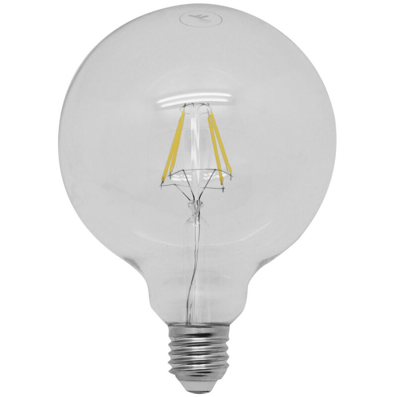 

Lámpara globo cristal Led E27 4W luz cálida G125 ( 2601912) - F-bright