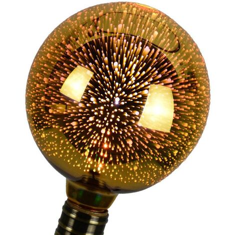 Bombilla LED Globo E27 G125 6W BIG BANG 3D | Blanco Cálido