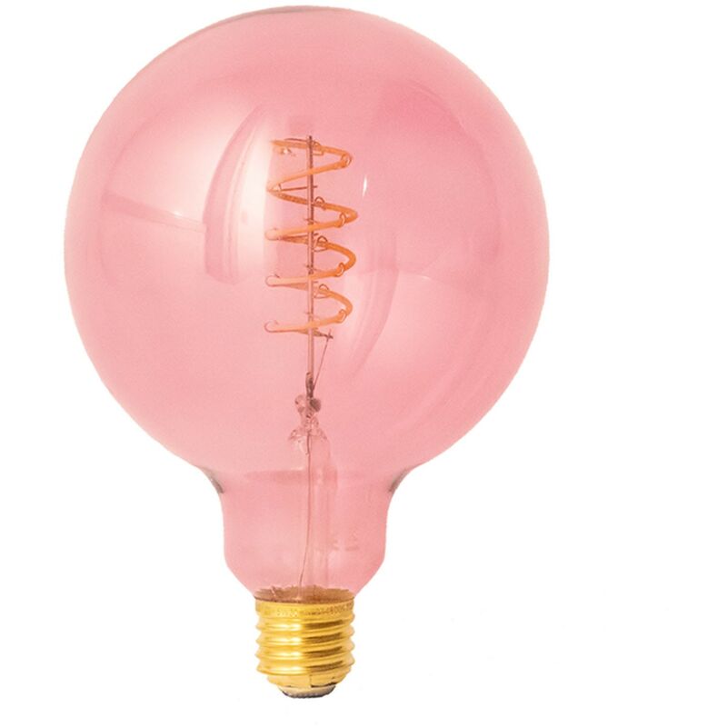 

Bombilla LED Globo G125 Serie Pastel, Berry Red, filamento espiral 5W E27 Regulable 1800K