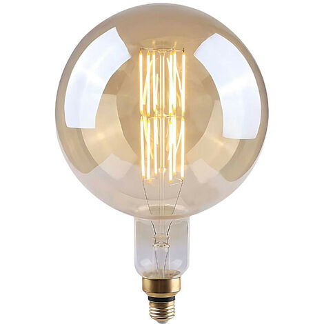 Bombilla LED Globo Gigante E27 8W Equi.40W 500lm Regulable 2100K Gold 25000H 7hSevenOn Vintage