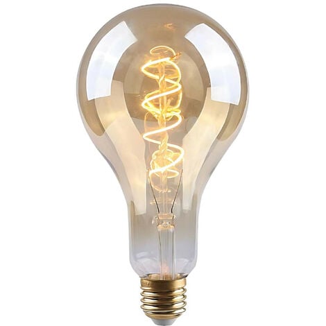 Bombilla LED Gota E27 4W Equi.17W 160lm Regulable 2100K Gold 15000H 7hSevenOn Vintage