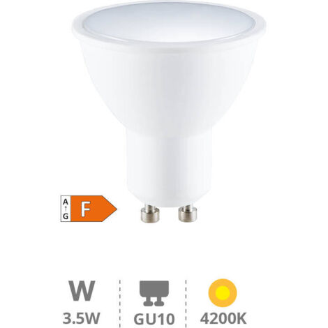 Bombilla LED GU10 3,5W 4200K 300 lm 120 grados