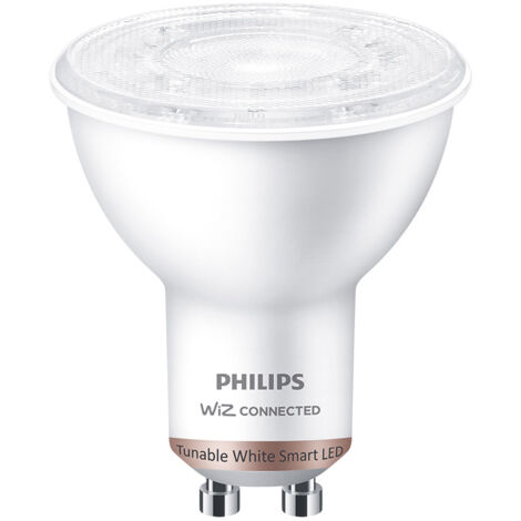 Bombilla led gu10 4,7w 2.700k-6.500k 345 lm wifi philips wiz