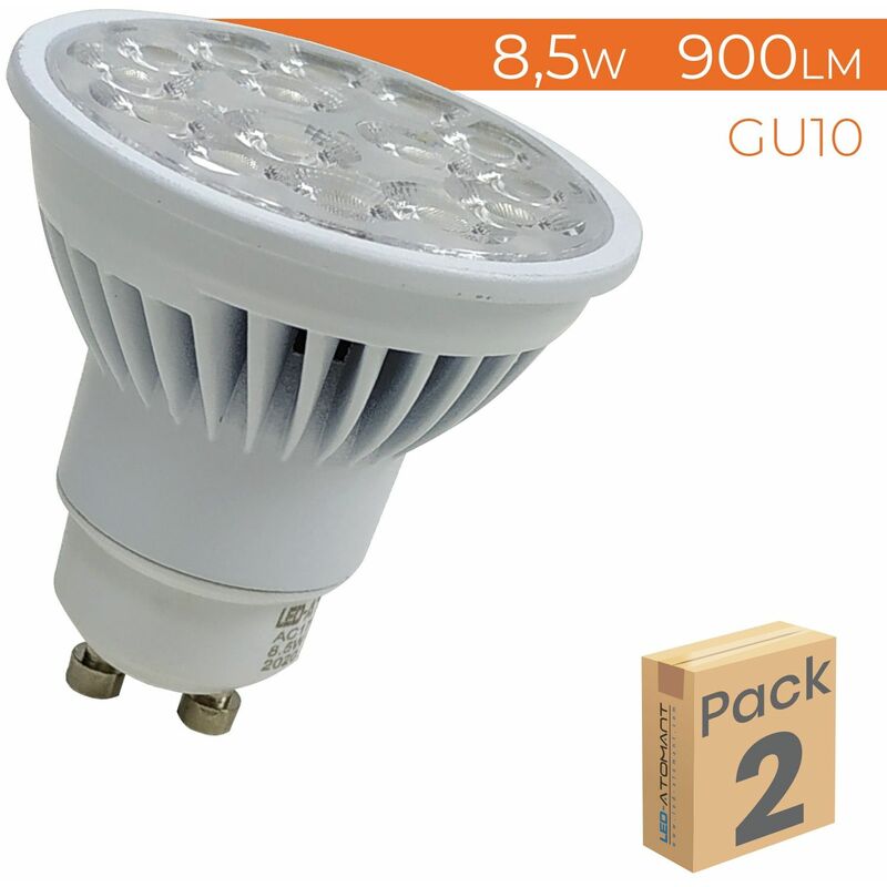 

Bombilla LED GU10 8,5W 900LM 38º | Blanco Neutro 4500K - Pack 2 Uds. - Blanco Neutro 4500K