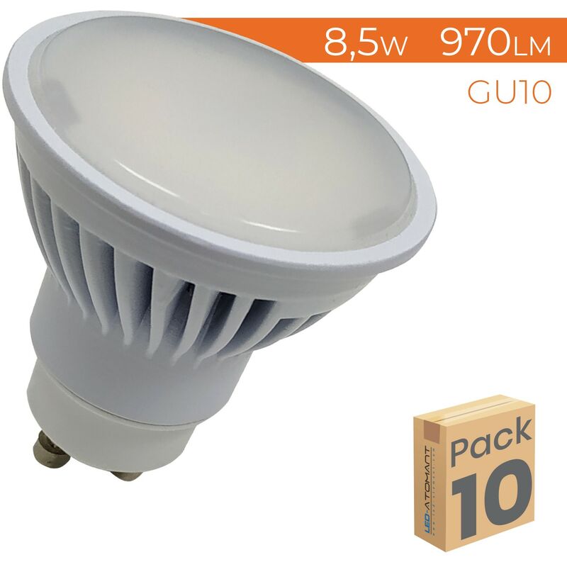 

Bombilla LED GU10 8,5W 970LM 120º | Blanco Neutro 4500K - Pack 10 Uds. - Blanco Neutro 4500K