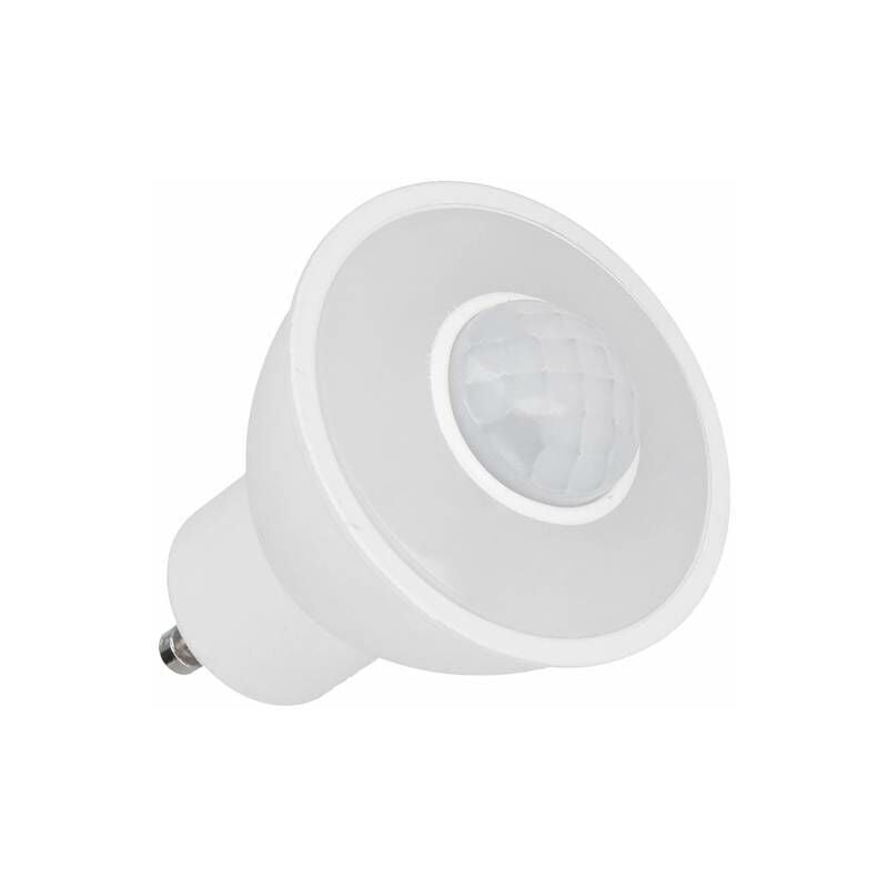 Ledbox - Ampoule led GU10 avec détecteur de mouvement pir, 6W, blanc chaud