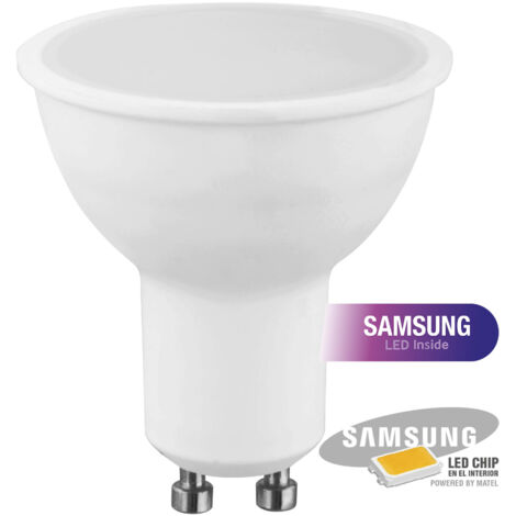 BOMBILLA LED GU10 MATEL CHIP SAMSUNG 120Âº 8W FRÃA