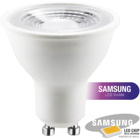 BOMBILLA LED GU10 MATEL CHIP SAMSUNG 38Âº 8W CÃLIDA