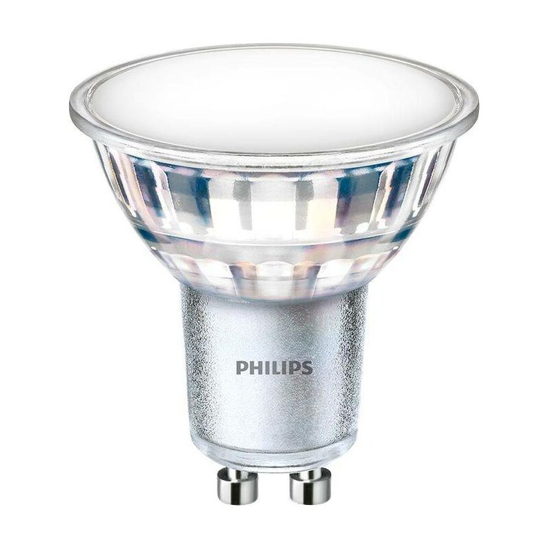 

Bombilla LED GU10 5W 120º 550lm - Corepro LEDspot Blanco cálido 3000K - Philips