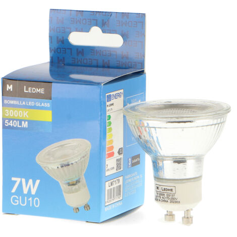 Bombilla LED GU10 Verre 7W 38º 6000K - Ledme - LM7177