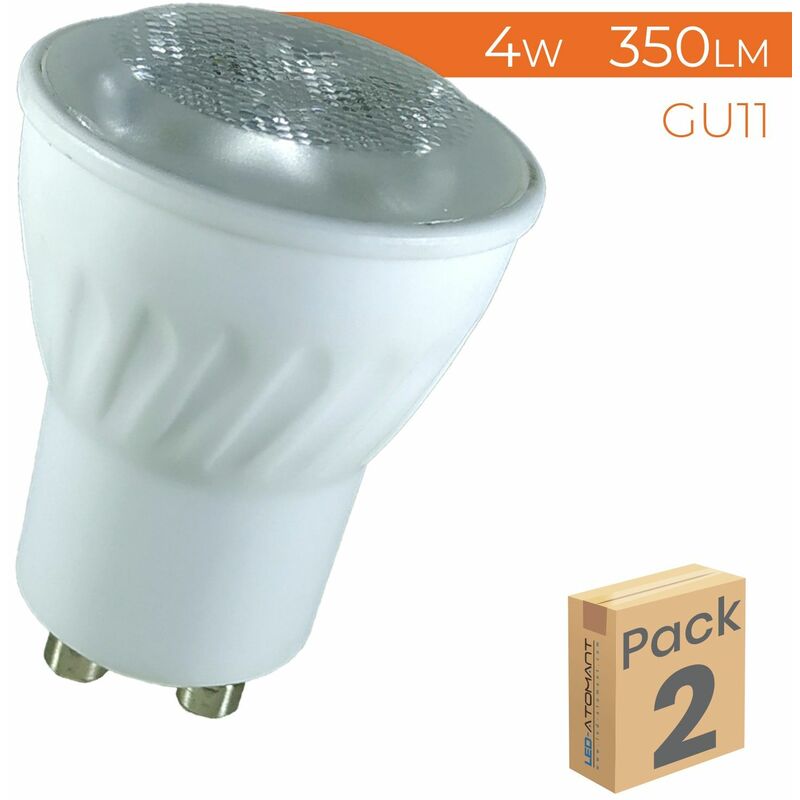 

Bombilla LED GU11 4W 350LM 38º | Blanco Cálido 3000K - Pack 2 Uds. - Blanco Cálido 3000K