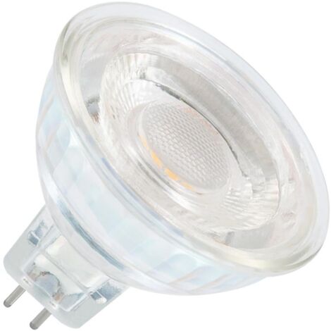 Bombilla LED GU5.3 MR16 12V SMD Cristal 38º 5W