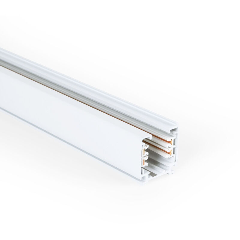 Barcelona Led - Carril Trifásico De Superficie - GEN2 - 1 Metro - Blanco