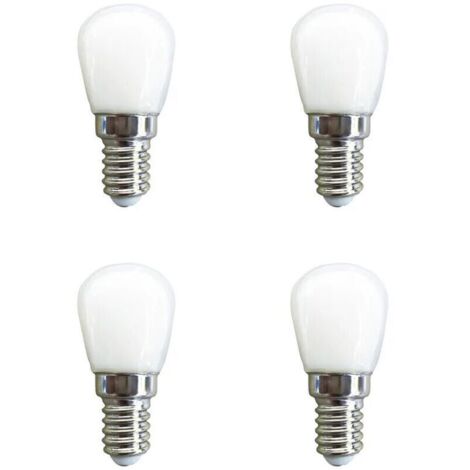 Bombilla LED impermeable E14 de 3W, ángulo de haz de 360°, 220V, para frigorífico, máquina de coser o torno – Paquete de 4