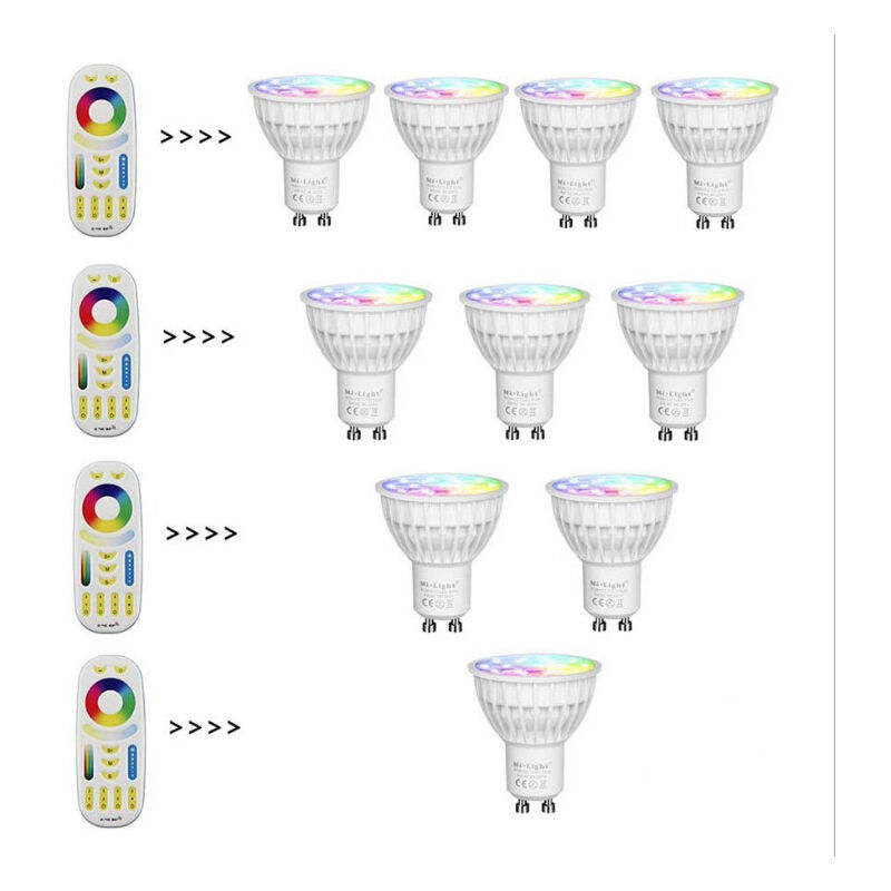 

Bombilla LED, LED regulable de 5.5W, Blanco cálido 3000K, Equivalente de halógeno de 50-60W, RA85 280LM Ángulo de haz de 120 ° 1pcs