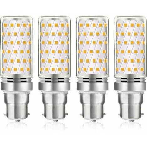 Bombilla LED Mais B22 de 16 W, blanco frío 6000 K, 1600 LM, equivalente a una bombilla halógena B22 de 100 W a 120 W, CA 230 V, bombilla B22 para garaje/estudio, no regulable, paquete de 4 [Clase ener