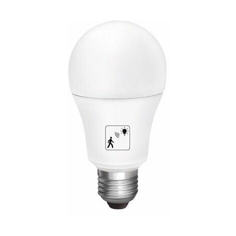 Bombilla led matel sensor movimiento E27 10W 6400K