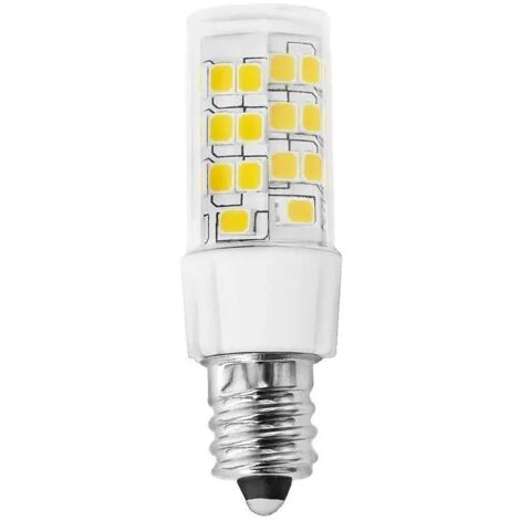Bombilla LED tubular, blanco satinado - E14 4W 400Lm 2700K Regulable