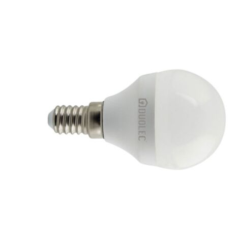Bombilla Led mini globo DUOLEC E14 luz fría 5w - talla